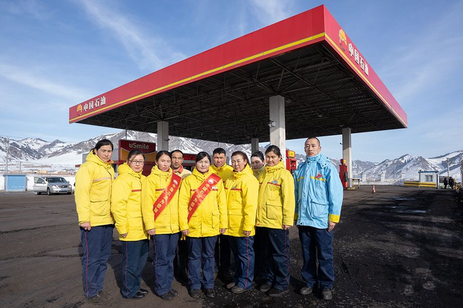 忻州中石化加油站网架