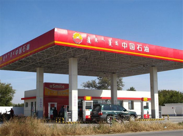 忻州加油站钢结构网架案例1